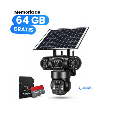 Cámara de Seguridad Solar 4G Inteligente 1080p Certificación IP67 y Monitoreo Remoto