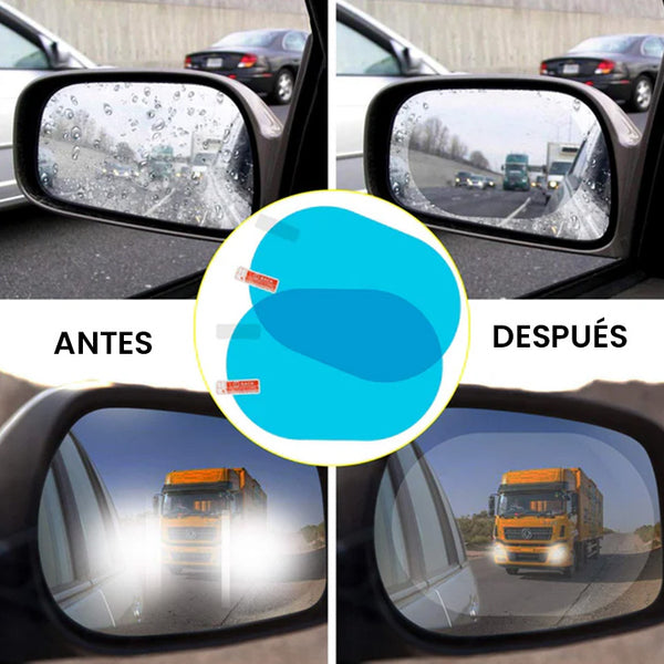 Película protectora de espejo retrovisor que mejora la visión en clima neblinoso