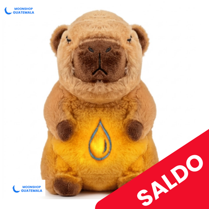 Peluche Relajante Capibara Cafe-  (Luz y Sonido). 💤