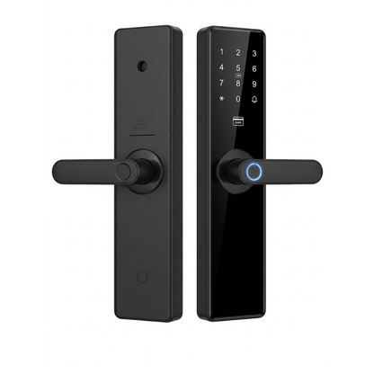 Cerradura Inteligente de Alta Seguridad Electrónica Wifi / Bluetooth para Puerta de Entrada con Huella Digital en Manija