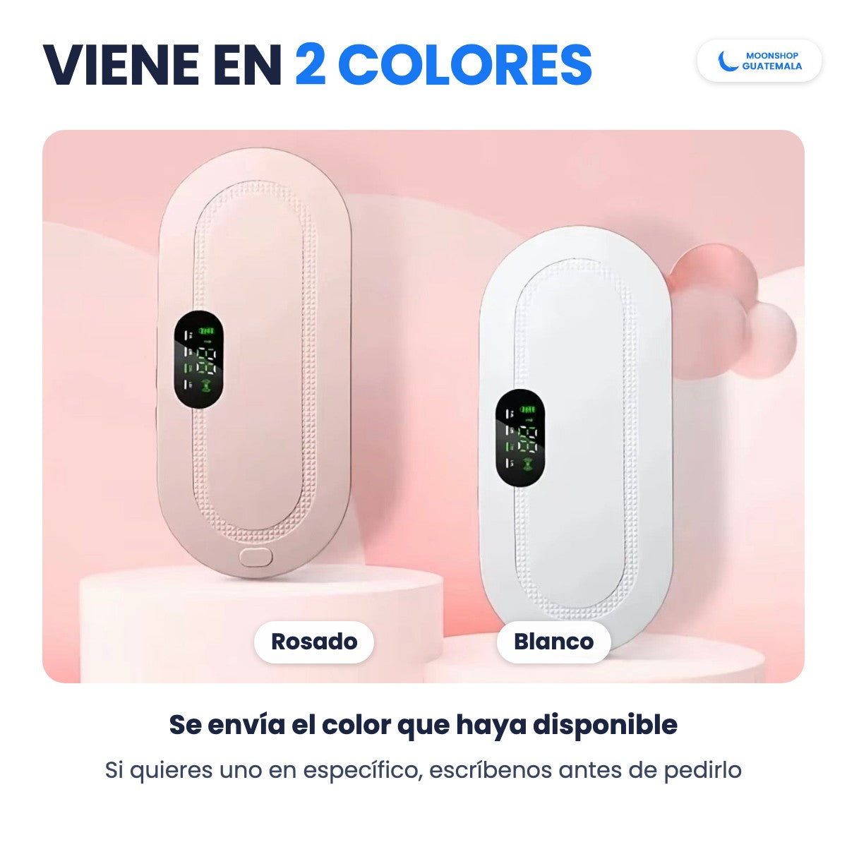 Cinturón térmico en rosado y en blanco