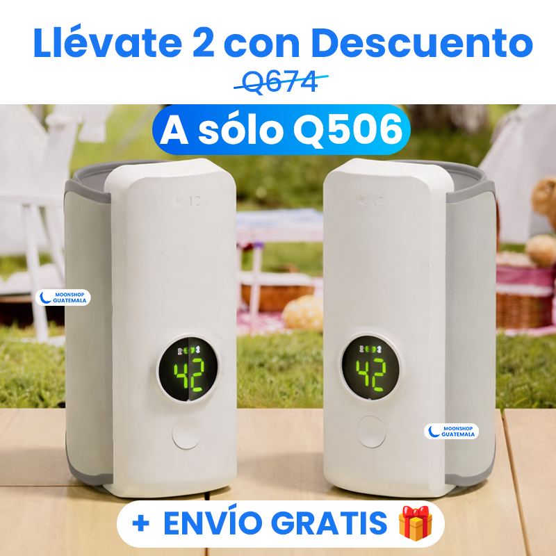 Calentador de biberones portátil inalámbrico, práctico esencial de viaje para padres