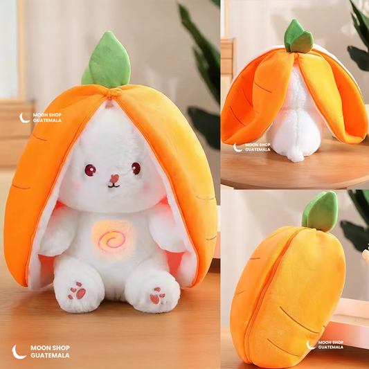 Conejito Zanahoria, Fresa que Respira 💤 Alivia la Ansiedad, Estrés y Duerme Mejor ✨