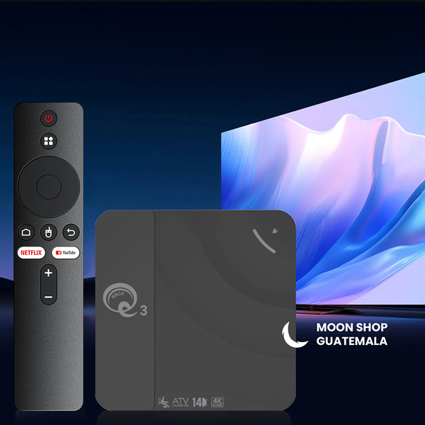 Convertidor Smart TV con Wi-Fi y puerto Ethernet para conexión estable por cable