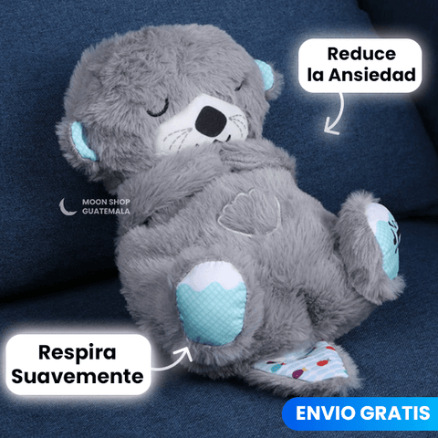 Nutria bebé peluche que respira para dormir mejor y aliviar el estrés y la ansiedad