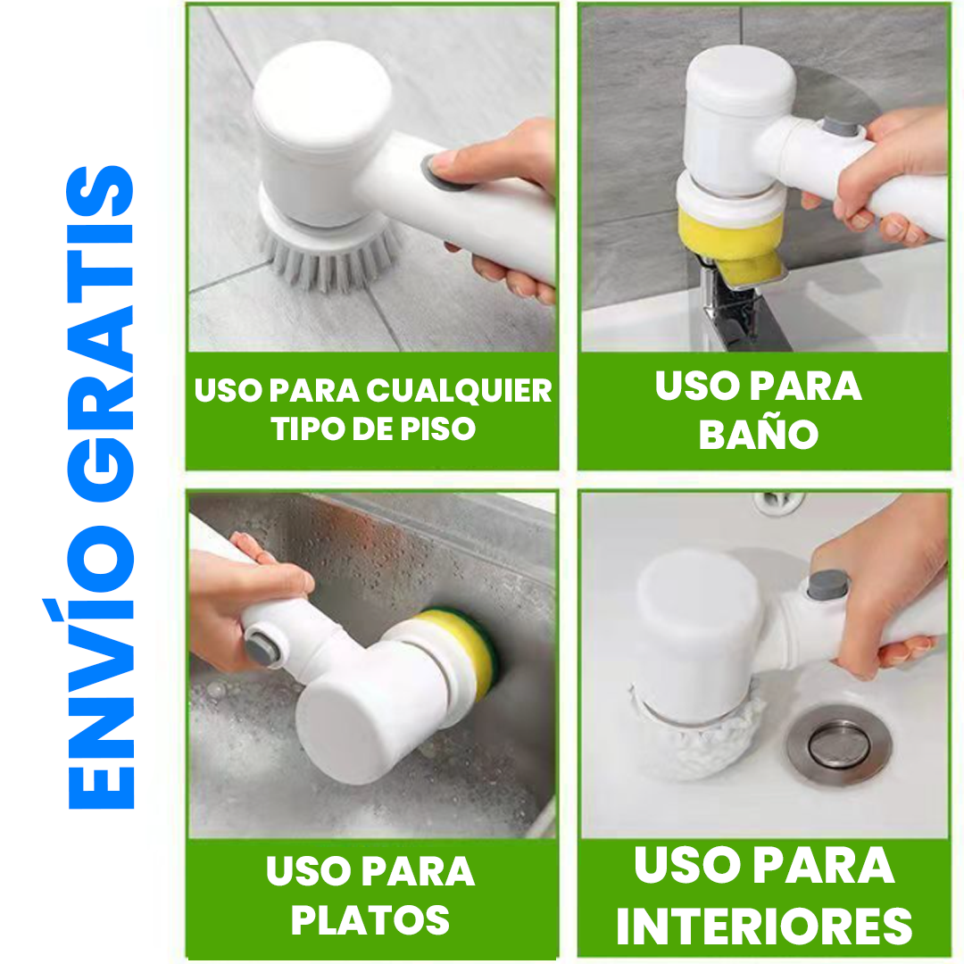 Cepillo de Limpieza Giratorio Eléctrico