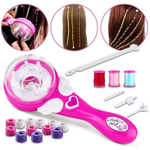 Trenzadora automática para niñas que hace peinados con trenzas fáciles en segundos