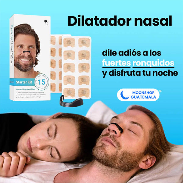 Kit dilatador nasal con 4 tamaños de dilatadores y 15 adhesivos