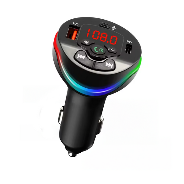 Convertidor Bluetooth con puertos tipo C y USB de carga rápida
