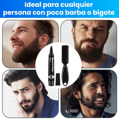 OFERTA 2x1 🔥 Bolígrafo Rellenador de Barba Impermeable – Acabado Natural y Duradero