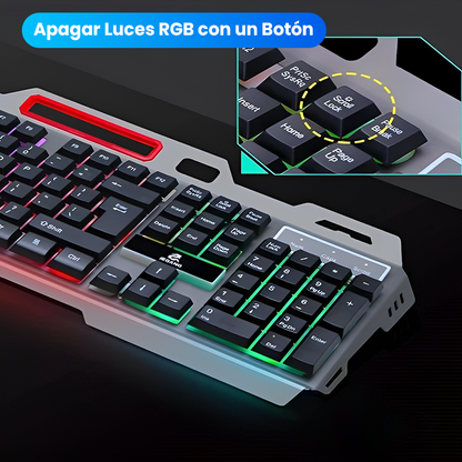 TECLADO + MOUSE - Oficina o Videojuegos