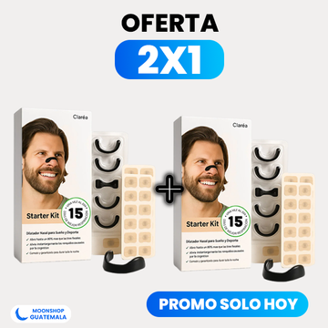 Dilatador Nasal Magnético 2x1 con 4 Bandas, Adhesivos y Aplicador para Dormir y Deporte