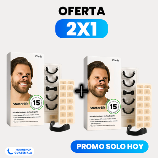 OFERTA 2X1  🔥 Tiras Magnéticas para Respirar Mejor y Eliminar Ronquidos
