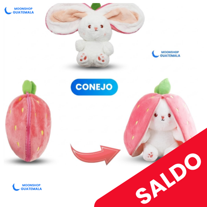 Peluche Relajante Fresa -  (Luz y Sonido). 💤