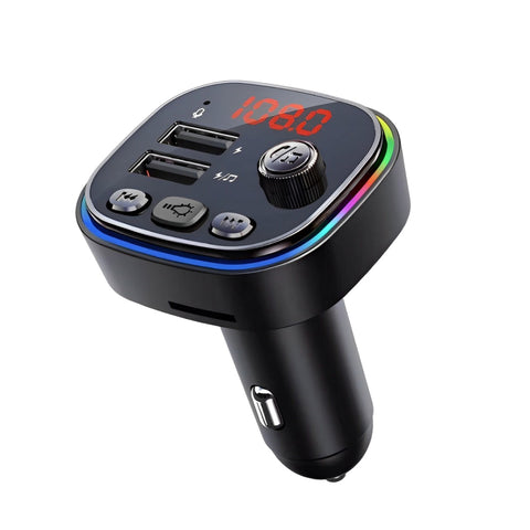 Cargador y transmisor FM Bluetooth para carro con carga rápida y manos libres modelo CW2