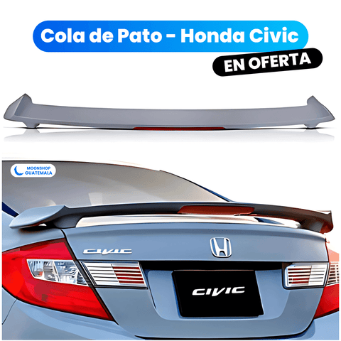 Cola de pato alerón para Honda Civic 2006-2012 con luz funcional integrada