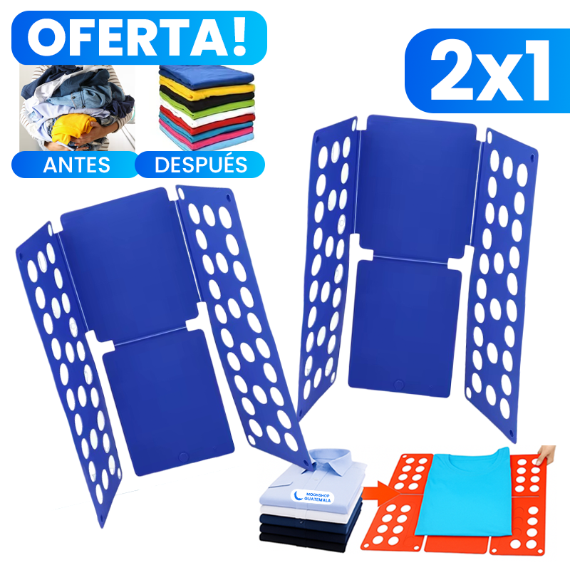 OFERTA 2X1 ⭐ Tabla para Doblar Ropa 👕 Dobla en Segundos y Ahorra Espacio