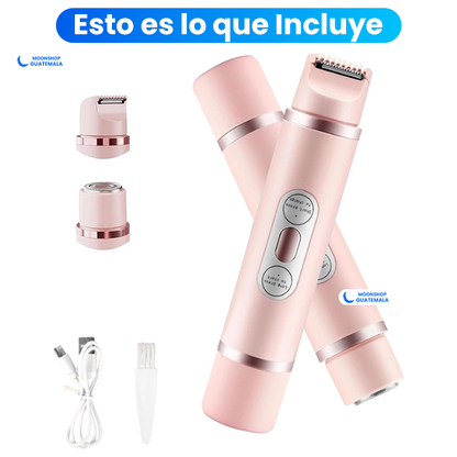 RASURADORA DOBLE ELÉCTRICA, Ideal para Rostro y Cuerpo, Sin Irritación ✨