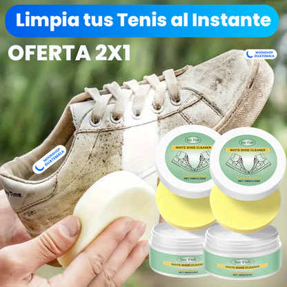 OFERTA 2x1 ⭐ Crema Limpiadora para Tenis 👟 Remueve Manchas y Restaura el Color ✨
