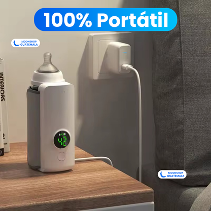 Calentador de biberones portátil inalámbrico, práctico esencial de viaje para padres