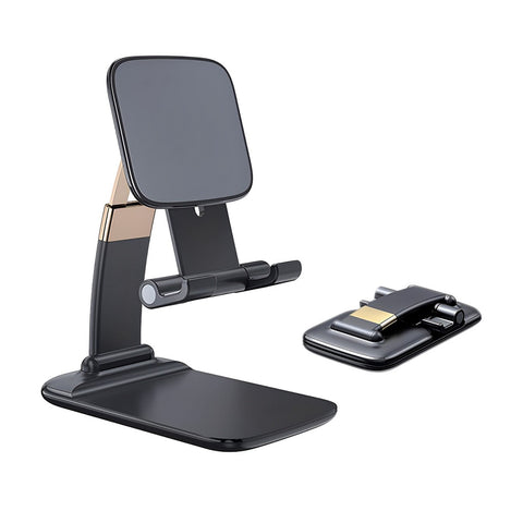 Soporte universal plegable para celulares y tablet en ABS y aleación de zinc