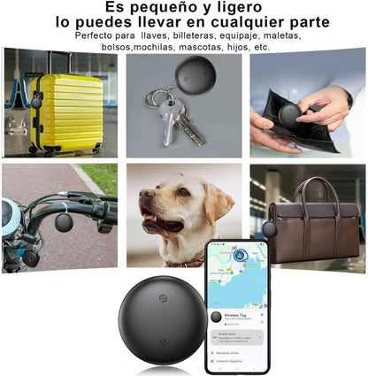 Localizador Inteligente GPS Para Llaves, Equipaje, Mascotas, Vehículos, Motos y más.