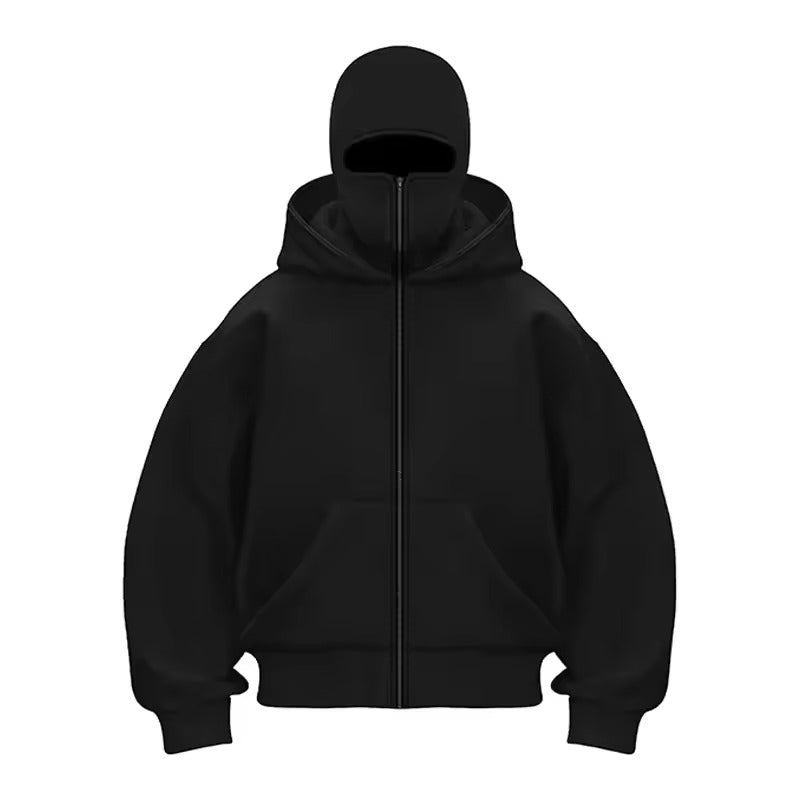 Sudadera Ninja con Capucha y Pasamontañas 🥷 Perfecto para Invierno, Moto y Aire Libre ✨
