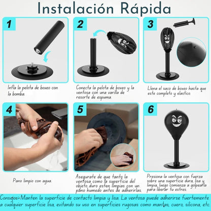 Saco de Boxeo de Escritorio - Golpeador anti-estrés