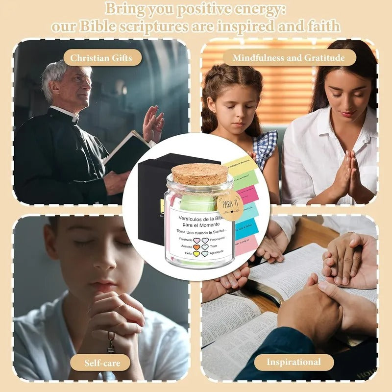 Frasco Con 120 Frases Biblicas Motivacionales