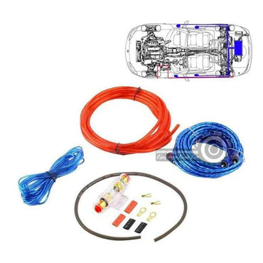 Kit completo de cables con soporte de fusible para car audio