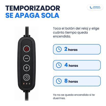 Lámpara calentadora de velas con temporizador de 2, 4 y 8 horas: se apaga sola
