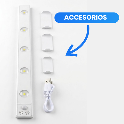 Barra de Luz LED Inalámbrica con Sensor de Movimiento 💡
