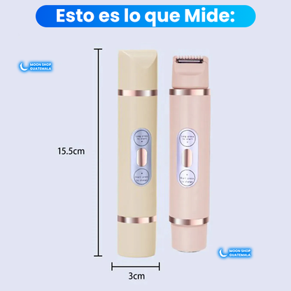 RASURADORA DOBLE ELÉCTRICA, Ideal para Rostro y Cuerpo, Sin Irritación ✨