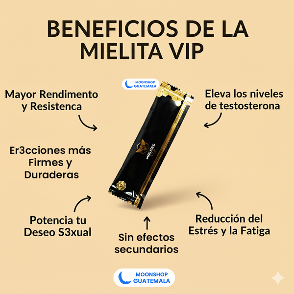 Mielita VIP potenciador natural que se mezcla con cualquier comida o bebida