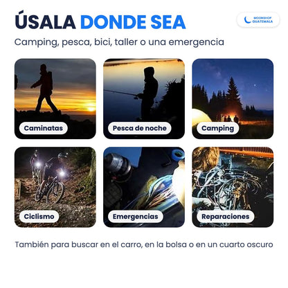 Mini linterna llavero para caminatas, pesca de noche, camping, ciclismo, emergencias y reparaciones