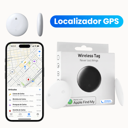Localizador Inteligente GPS Para Llaves, Equipaje, Mascotas, Vehículos, Motos y más.