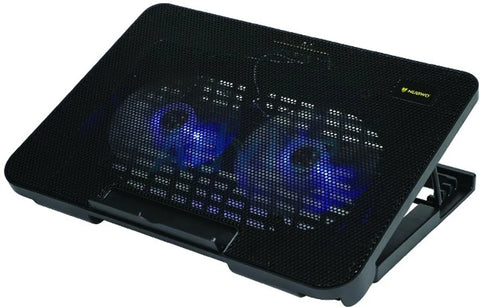 Soporte para laptop de 15.6 pulgadas con 2 ventiladores y luz
