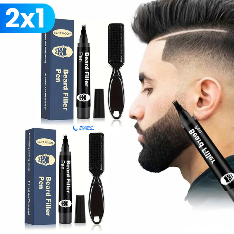 OFERTA 2x1 🔥 Bolígrafo Rellenador de Barba Impermeable – Acabado Natural y Duradero