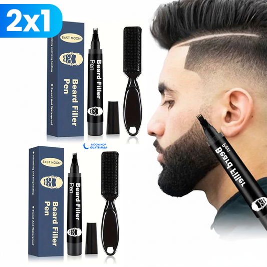 OFERTA 2x1 🔥 Bolígrafo Rellenador de Barba Impermeable – Acabado Natural y Duradero