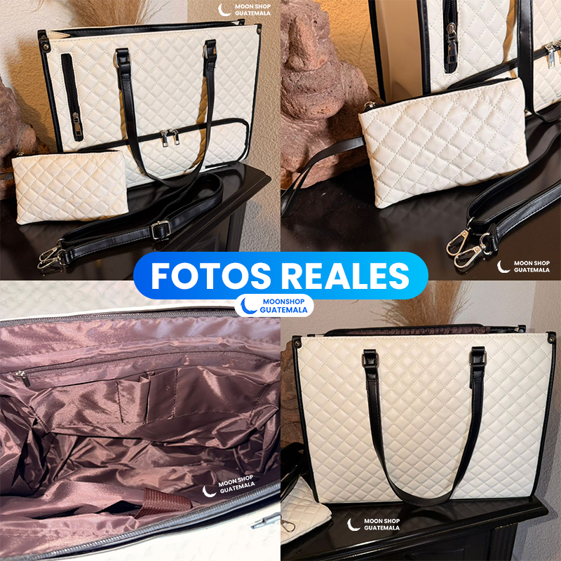 Bolso 3 en 1 con Compartimento Térmico para Comida ✨ Interior Impermeable + Cosmetiquera GRATIS