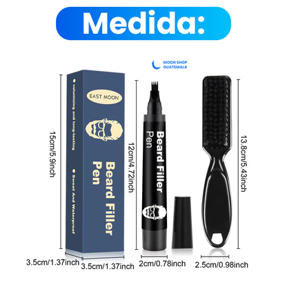 OFERTA 2x1 🔥 Bolígrafo Rellenador de Barba Impermeable – Acabado Natural y Duradero