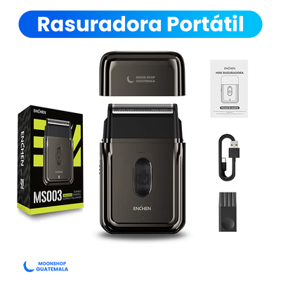 Mini Shaver Rasuradora Eléctrica Portátil Recargable por USB-C, con Lámina Flotante y Tapa