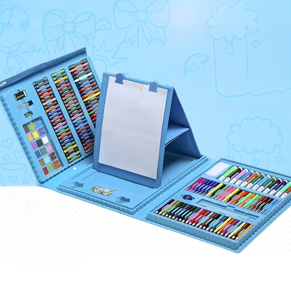 Set de Arte Completo Unisex 🎨 208 Piezas  ⭐ Todo en 1 para Colorear y Pintar