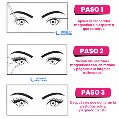 OFERTA 2x1 ⭐️ Kit de Pestañas Magnéticas - TODO EN UNO 100% ORIGINAL ✨