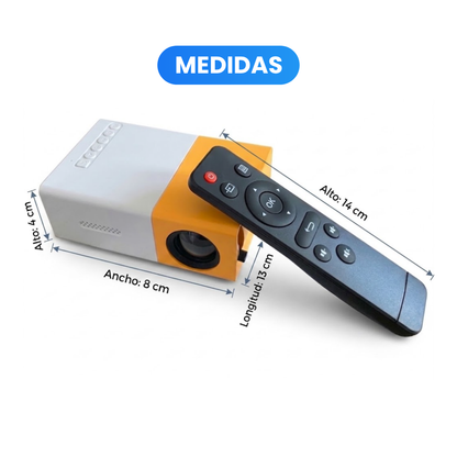 Mini Proyector Portátil LED para Cine en Casa con Control Remoto