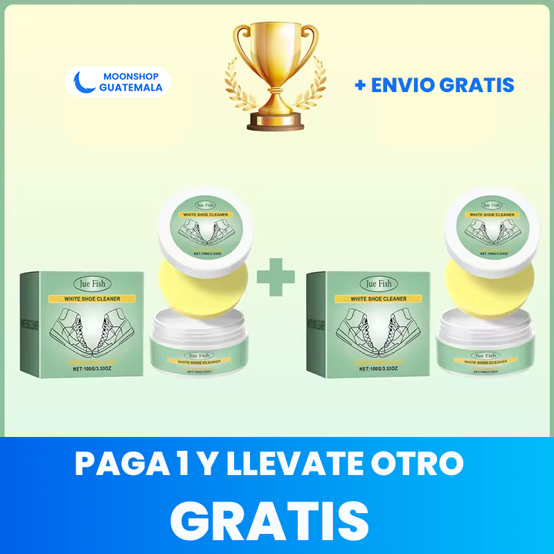OFERTA 2x1 ⭐ Crema Limpiadora para Tenis 👟 Remueve Manchas y Restaura el Color ✨