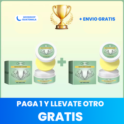 OFERTA 2x1 ⭐ Crema Limpiadora para Tenis 👟 Remueve Manchas y Restaura el Color ✨