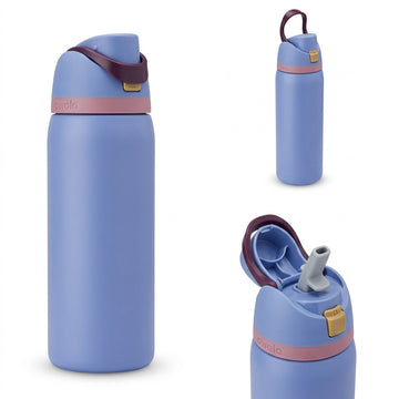 Termo Owala FreeSip Original de 24 oz (710 ml) con Pajilla Integrada y a Prueba de Fugas