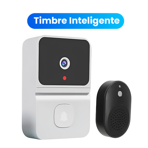 Timbre inalámbrico con cámara, bocina y micrófono para casa y negocio