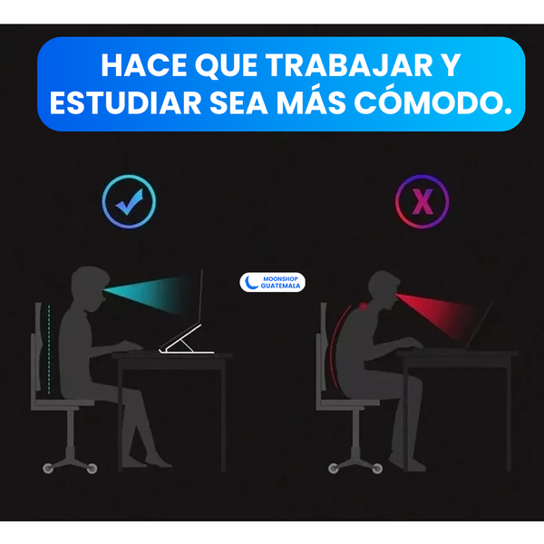 Soporte plegable para laptop con 6 tipos de ajuste de ángulo de altura